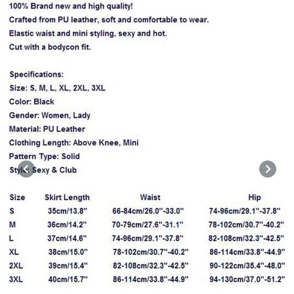 🔥Faux Leather Skirt for Her🔥 - Picture 5 of 5